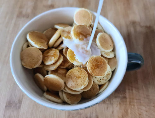 receta mini pancakes o mini tortitas americanas