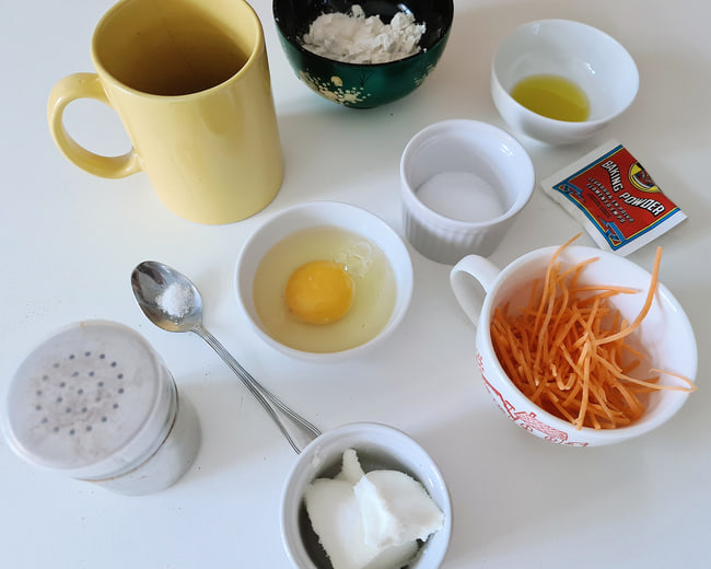 ingredientes-mug-cake-tarta-zanahoria-microondas