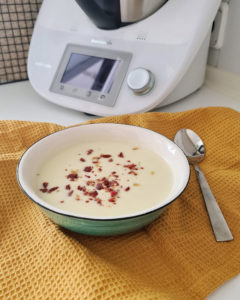 thermomix-crema-puerro-pera-jamón-receta