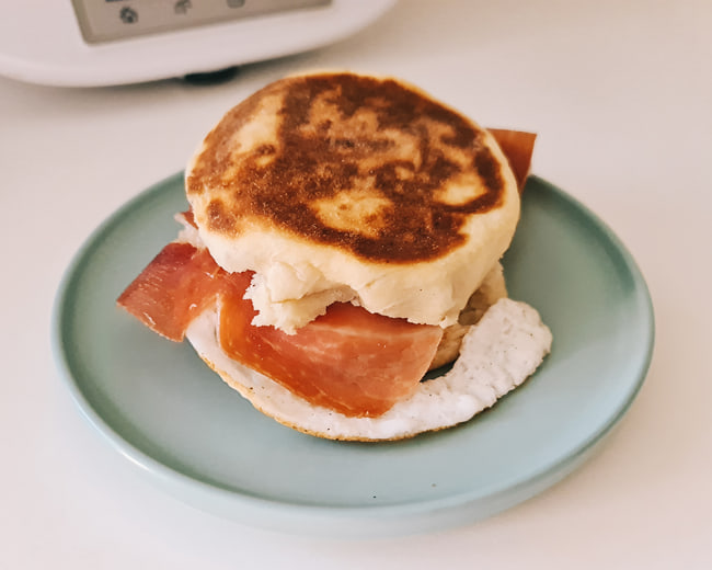 english muffin receta como hacer
