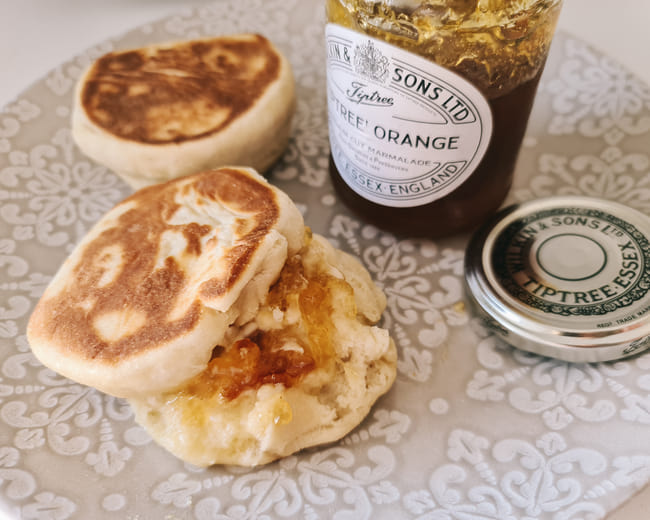 english muffin receta paso a paso