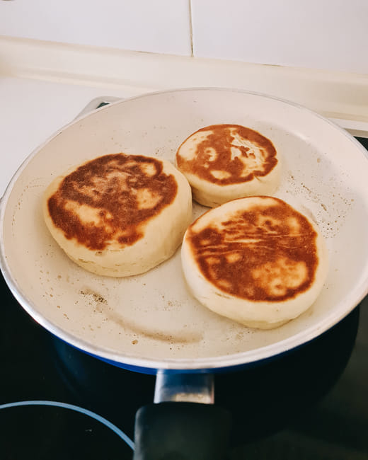 muffin ingleses sarten receta