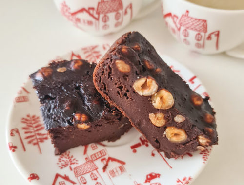 brownie calabacín y chocolate saludable thermomix