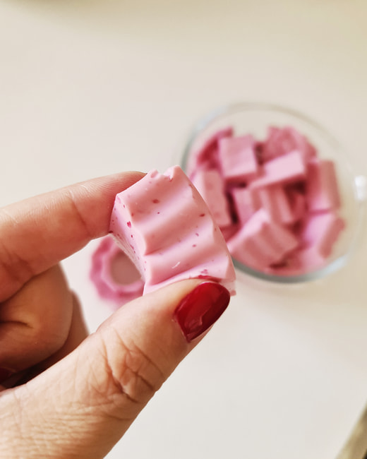 gominolas saludables de fresa y gelatina