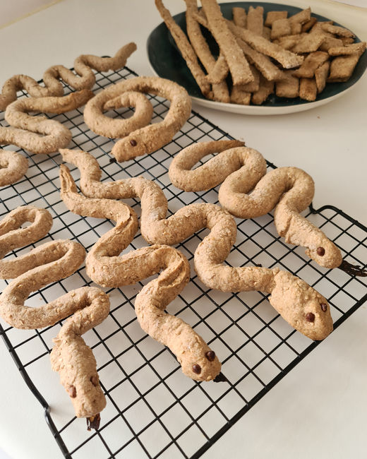 culebras de pan para halloween receta thermomix