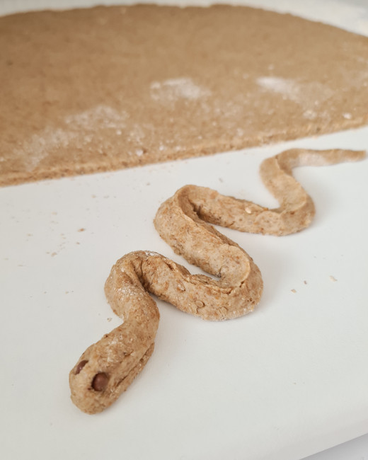 receta halloween culebras pan integral thermomix