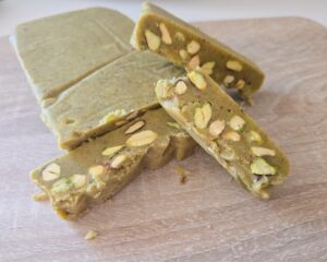 turrón de pistacho y nata thermomix en casa