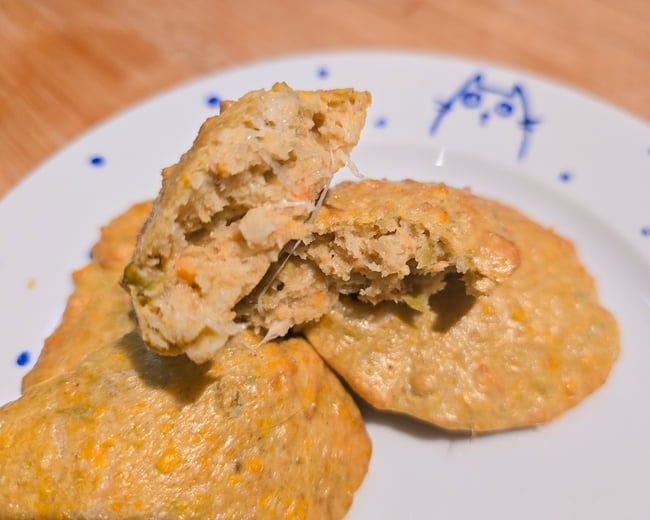 snack de queso y verdura blw