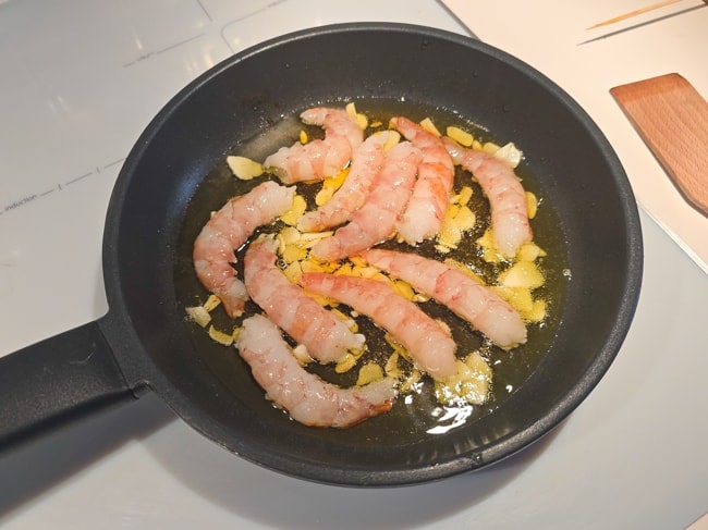 gambas al ajillo para ensaladilla